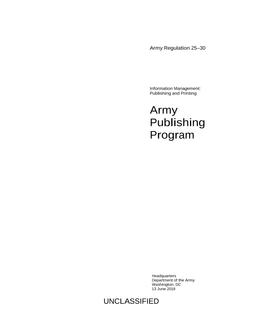 ARMY AR 25-30