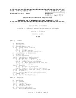 NAVY UFGS-41 22 23.19