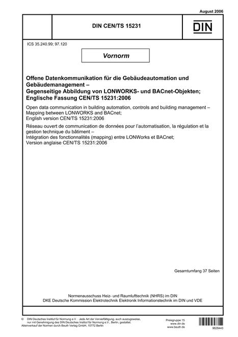 DIN CEN/TS 15231