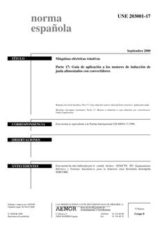 AENOR UNE 203001-17
