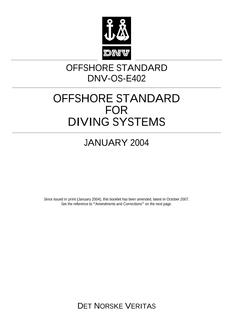 DNV DNV-OS-E402