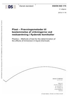 DANSK DS/EN ISO 175