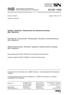 SNV SN EN ISO 11609