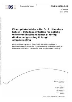 DANSK DS/EN 60794-3-12