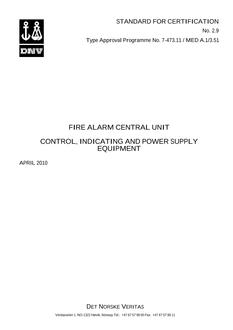 DNV DNV TAP NO. 7-473.11/MED A.1/3.51