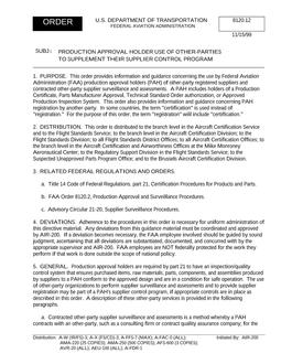 FAA FO 8120.12