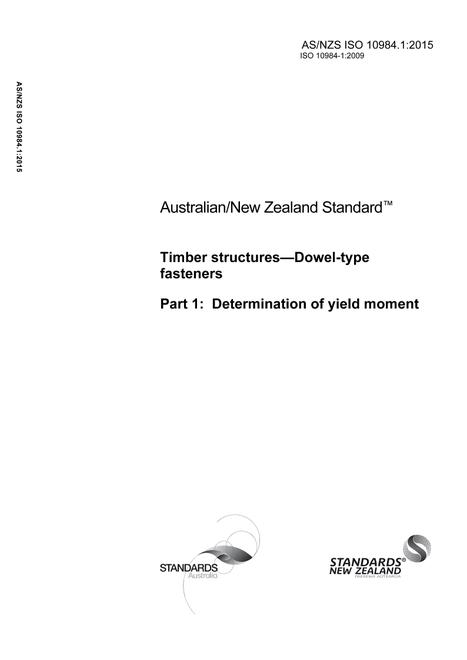 AS/NZS ISO 10984.1:2015