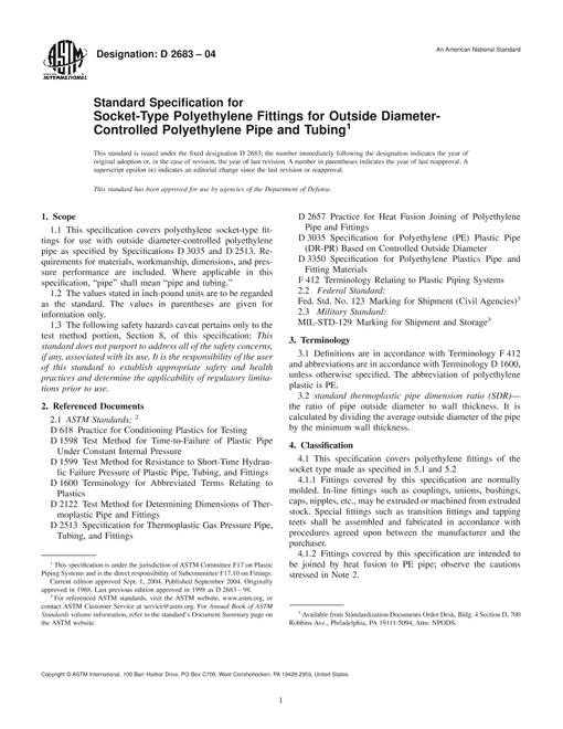 ASTM D2683-04