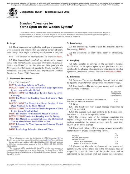 ASTM D2644-12(2018)