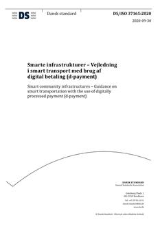DANSK DS/ISO 37165