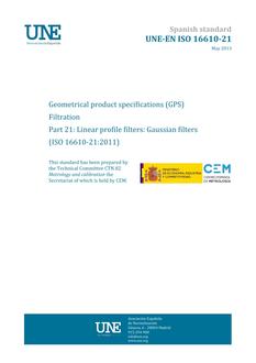 AENOR UNE-EN ISO 16610-21