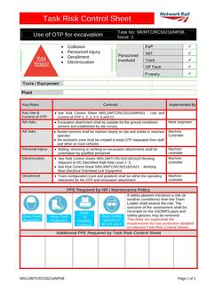 NR NR/L3/MTC/RCS0216/MP08 ISSUE 2