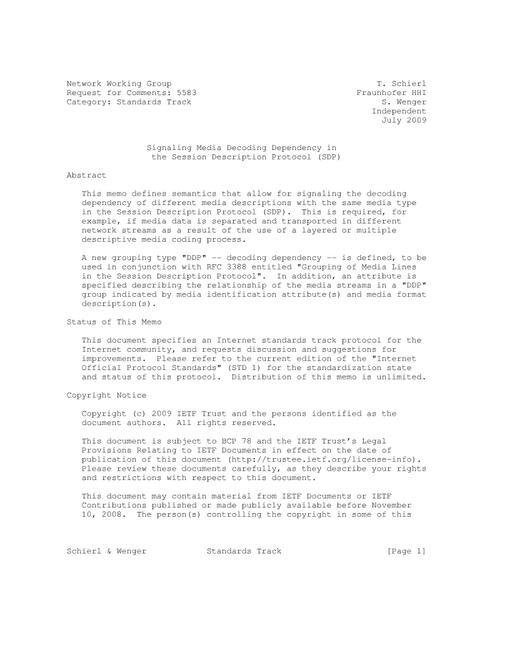 IETF RFC 5583