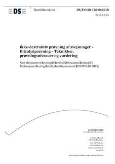 DANSK DS/EN ISO 17640