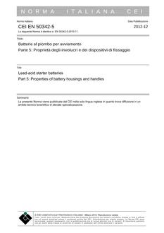 CEI EN 50342-5