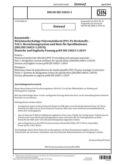 DIN EN ISO 24023-1 - DRAFT