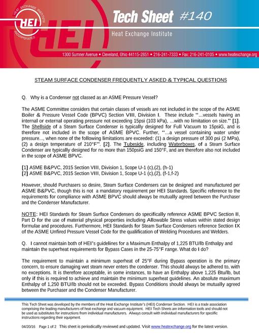 HEI Tech Sheet #140