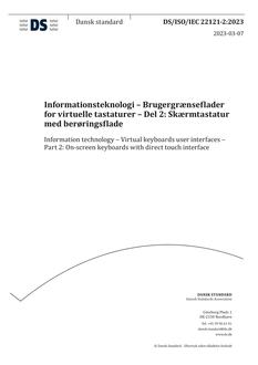 DANSK DS/ISO/IEC 22121-2