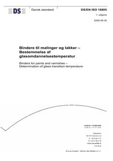 DANSK DS/EN ISO 16805