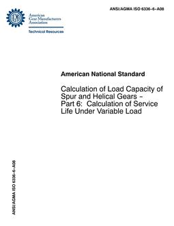 AGMA ISO 6336-6-A08