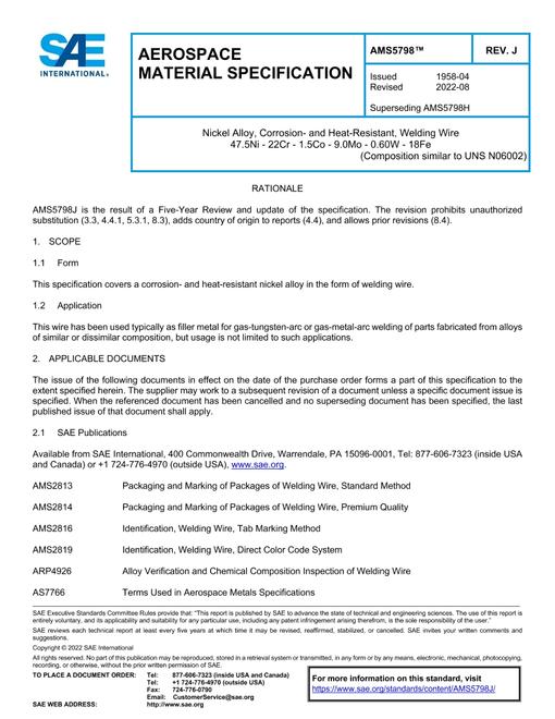 SAE AMS5798J
