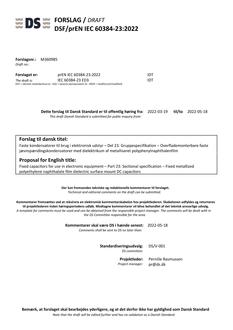 DANSK DSF/PREN IEC 60384-23