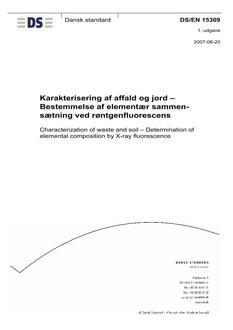 DANSK DS/EN 15309