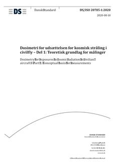 DANSK DS/ISO 20785-1