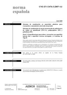 AENOR UNE-EN 13476-3+A1