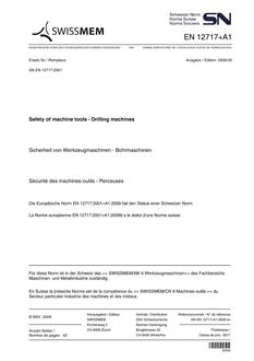 SNV SN EN 12717+A1