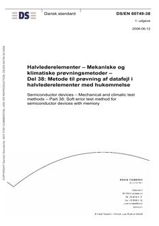 DANSK DS/EN 60749-38