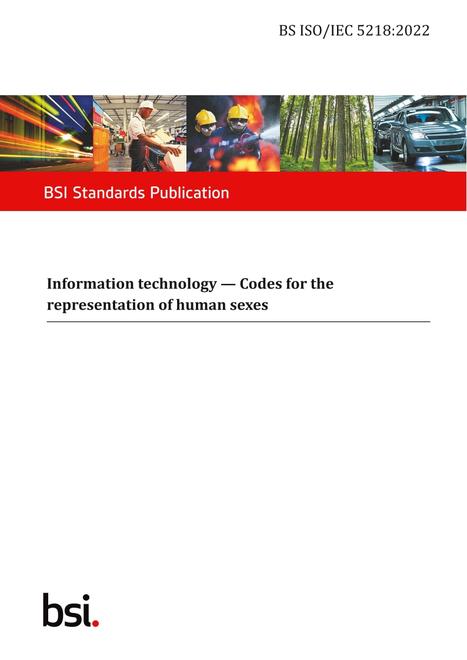 BS ISO/IEC 5218:2022