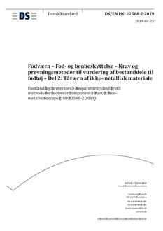 DANSK DS/EN ISO 22568-2