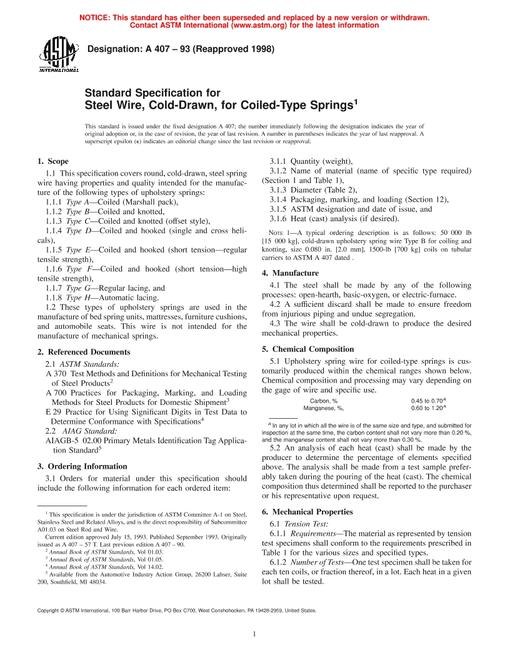 ASTM A407-93(1998)