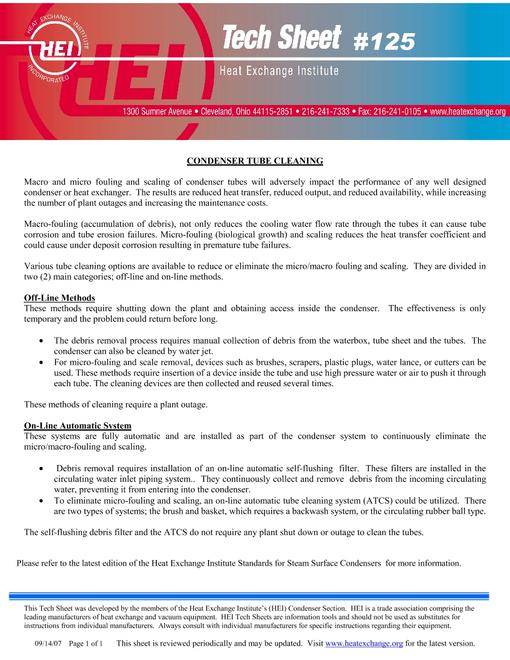 HEI Tech Sheet #125