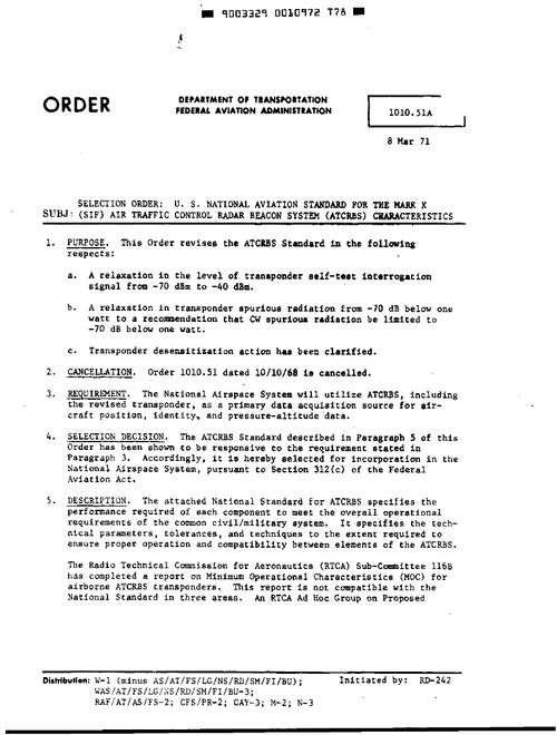 FAA FO 1010.51A