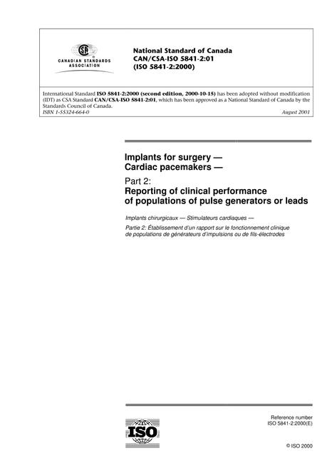 CAN/CSA-ISO 5841-2-01 (R2006)