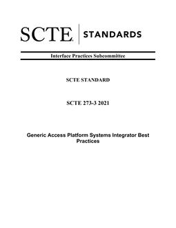 SCTE 273-3 2021