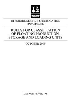 DNV DNV-OSS-102