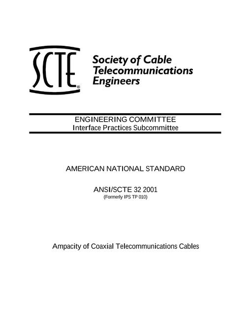 SCTE 32 2001