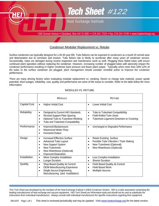 HEI Tech Sheet #122