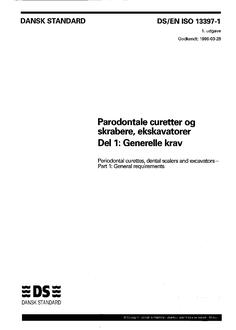 DANSK DS/EN ISO 13397-1
