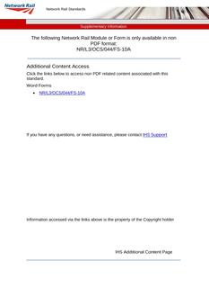 NR NR/L3/OCS/044/FS-10A ISSUE 1