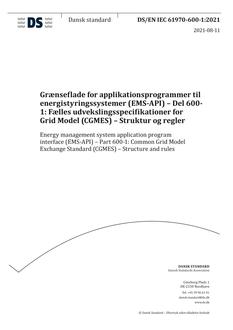 DANSK DS/EN IEC 61970-600-1