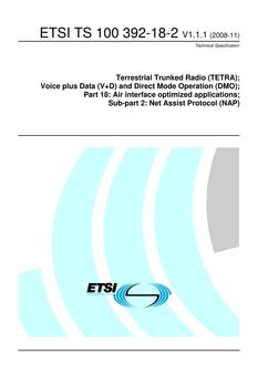 ETSI TS 100 392-18-2