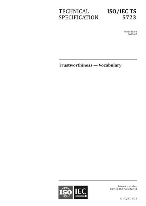 ISO/IEC TS 5723:2022