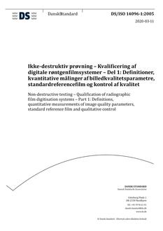 DANSK DS/ISO 14096-1