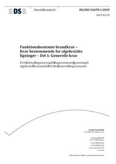 DANSK DS/ISO 24678-1
