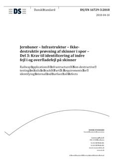 DANSK DS/EN 16729-3
