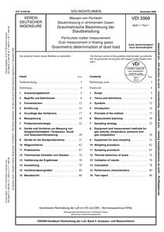 VDI VDI 2066 BLATT 1